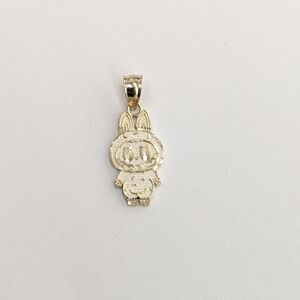 10kt Real Gold Labubu Pendant